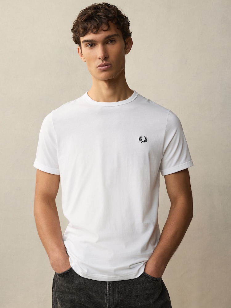 Fred Perry Cotton T-Shirt - Image 1 of 6