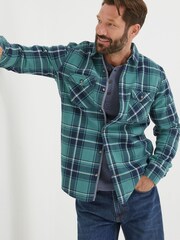FatFace Green Dawley Check Shirt - Image 3 of 4