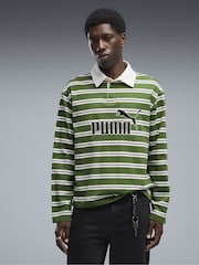 Puma Green Essentials Elevated No.1 Relaxed Rugby Polo Shirt - Image 1 of 5