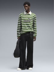 Puma Green Essentials Elevated No.1 Relaxed Rugby Polo Shirt - Image 3 of 5