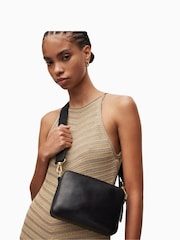 AllSaints Black Cross-Body Lucile Bag - Image 1 of 6