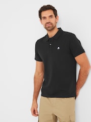 Tog 24 Black Aketon 100% Cotton Polo Shirt - Image 1 of 8