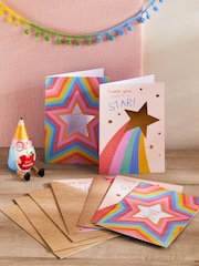 Set of 6 Brights Thank You Cards - Image 1 of 3