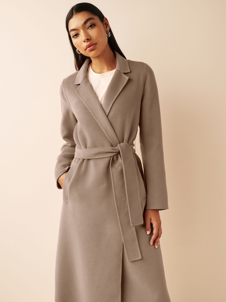 Emma Marella Camel Amazing Belted Wrap Brown Coat - Image 1 of 6