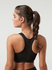 Black Active Sports High Impact Zip Front Bra B-GG - Image 2 of 5