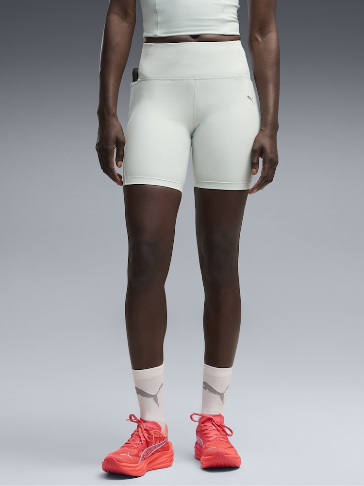 Puma White Dreamrun Running 7" Shorts - Image 1 of 6 Puma White Dreamrun Running 7" Shorts - Image 1 of 6