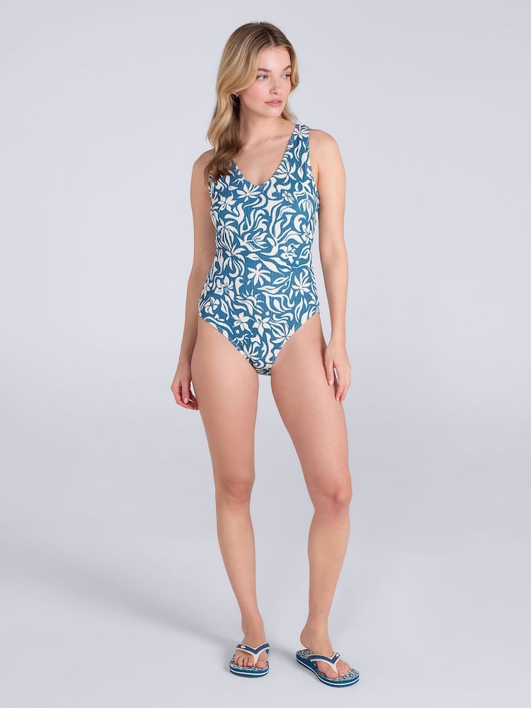 Animal Blue Lea Quick Drying UV Swimsuit - Image 2 of 4