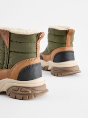Green Quilted Snow Boots - Image 5 of 5