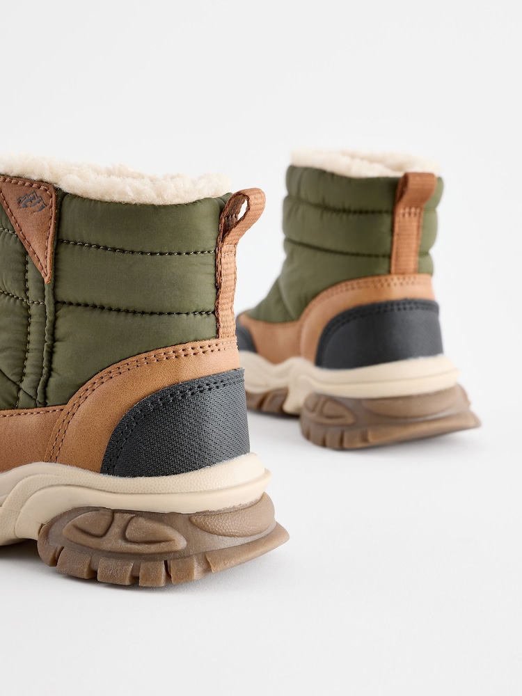 Green Quilted Snow Boots - Image 5 of 5