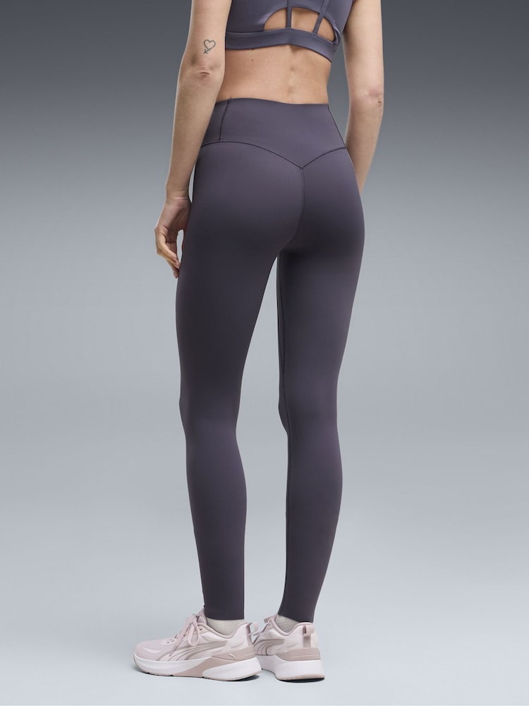 Puma Grey Shapeluxe High-Waist Training Tights - Image 2 of 5 Puma Grey Shapeluxe High-Waist Training Tights - Image 2 of 5