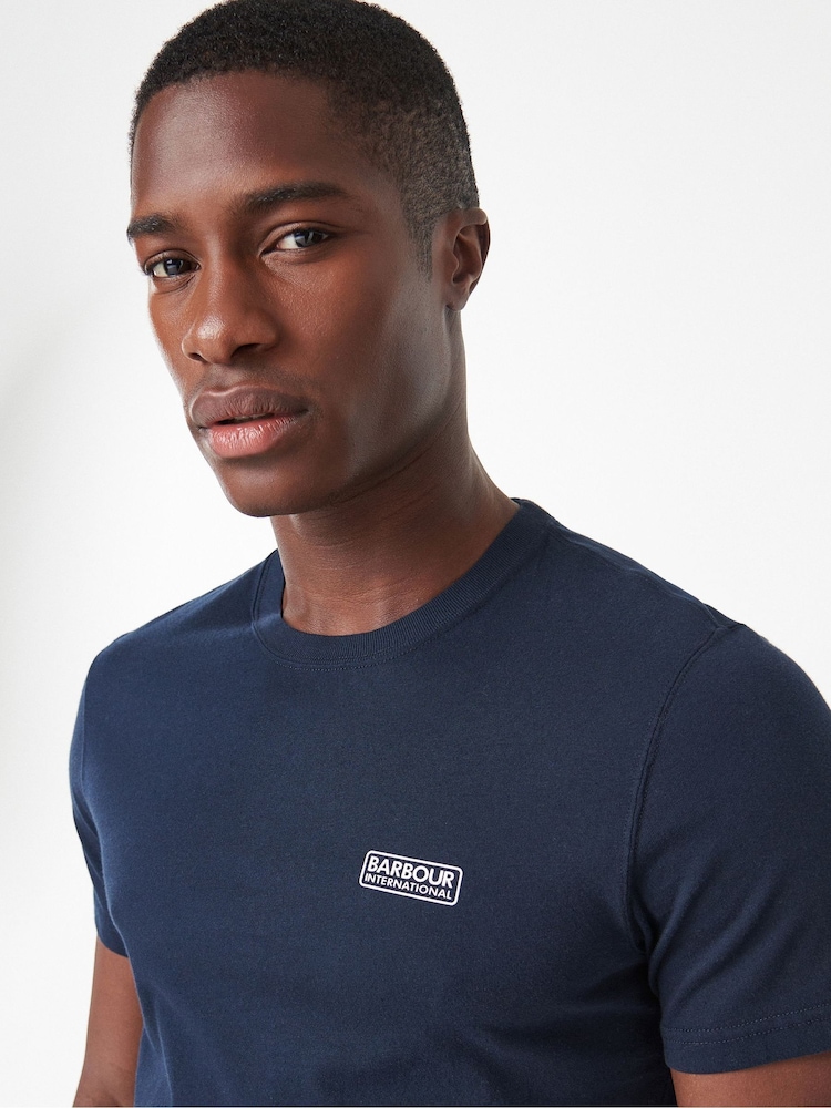 Barbour® International Mens Small Logo 100% Cotton T-Shirt - Image 3 of 5