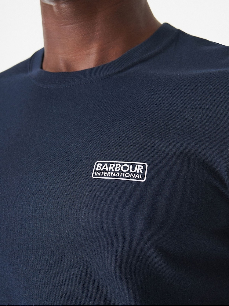 Barbour® International Mens Small Logo 100% Cotton T-Shirt - Image 4 of 5