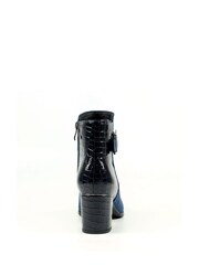 Lunar Navy Blue Europa Heeled Ankle Boots - Image 6 of 9