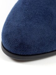 Lunar Navy Blue Europa Heeled Ankle Boots - Image 9 of 9
