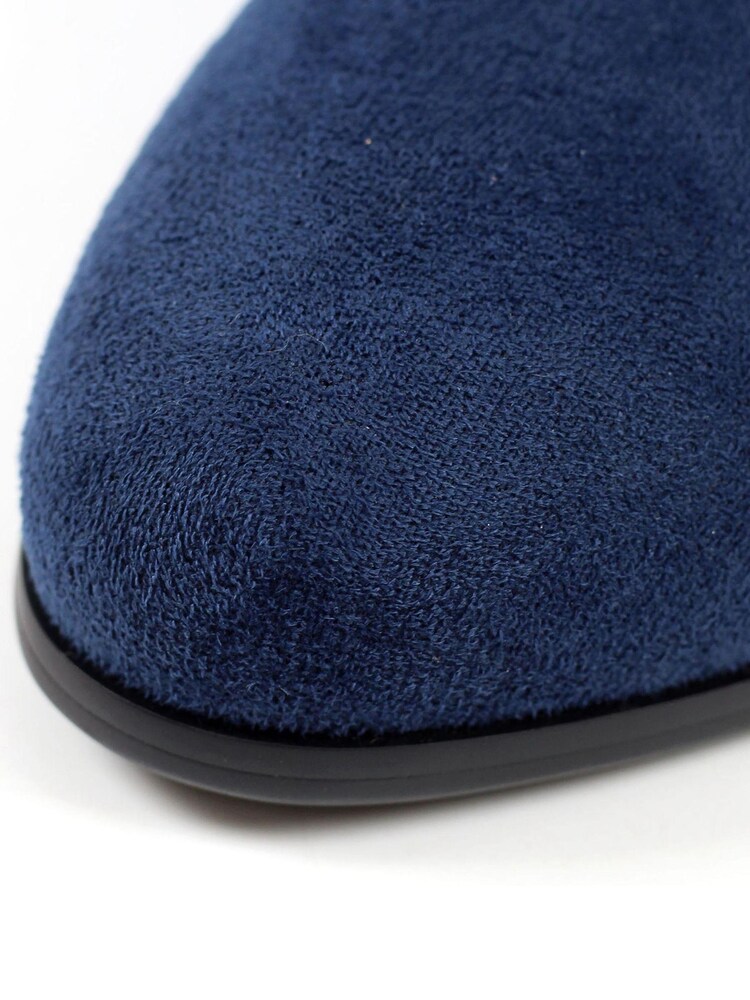 Lunar Navy Blue Europa Heeled Ankle Boots - Image 9 of 9
