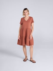 Animal Orange Iris Textured Dress - Image 2 of 4