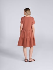 Animal Orange Iris Textured Dress - Image 4 of 4
