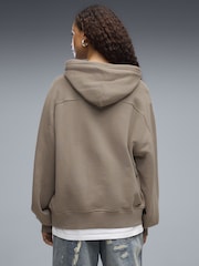 Puma Brown Essentials Oversized Hoodie - Image 2 of 5