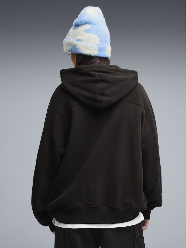 Puma Black Essentials Oversized Hoodie - Image 2 of 5 Puma Black Essentials Oversized Hoodie - Image 2 of 5