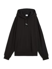 Puma Black Essentials Oversized Hoodie - Image 4 of 5