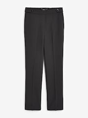 Black Tailored Elastic Back Straight Leg Trousers - Image 5 of 6