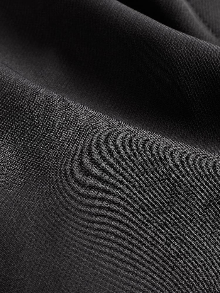 Black Tailored Elastic Back Straight Leg Trousers - Image 6 of 6