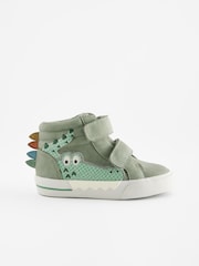 Zelena krokodil - Toplo obloženi High Top zapenjanje z ježkom Trenerji - Slika 2 iz 5