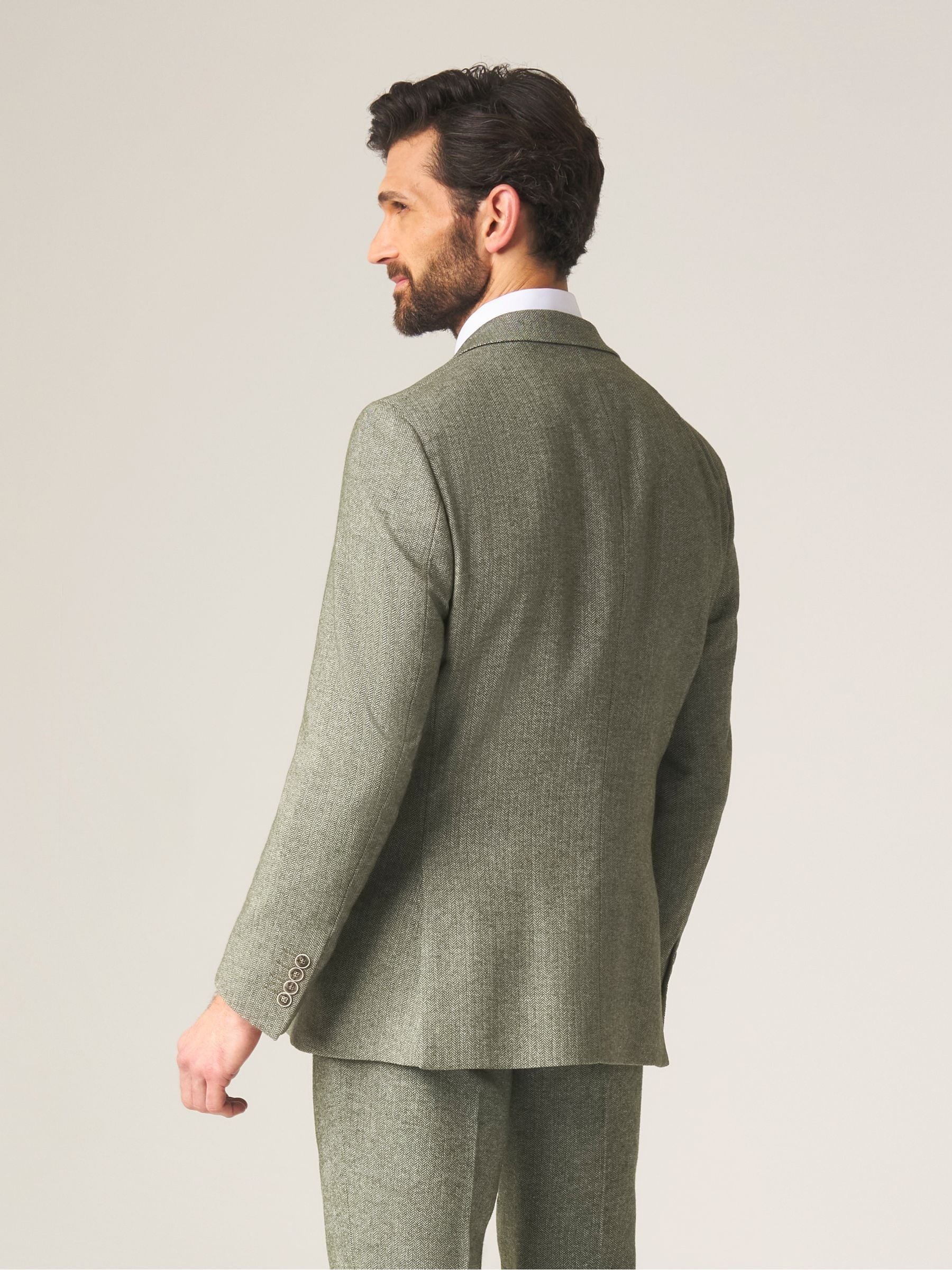 Buy Skopes Green Tailored Fit Jude Tweed Suit Jacket from Next USA