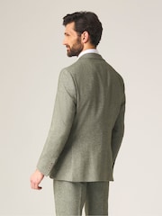 Skopes Green Jude Tweed Tailored Fit Suit Jacket - Image 4 of 5