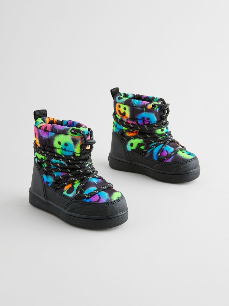 Black Thermal Thinsulate™ Lined Quilted Water Resistant Boots - Image 1 of 7 Black Thermal Thinsulate™ Lined Quilted Water Resistant Boots - Image 1 of 7