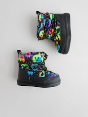 Black Thermal Thinsulate™ Lined Quilted Water Resistant Boots - Image 2 of 7
