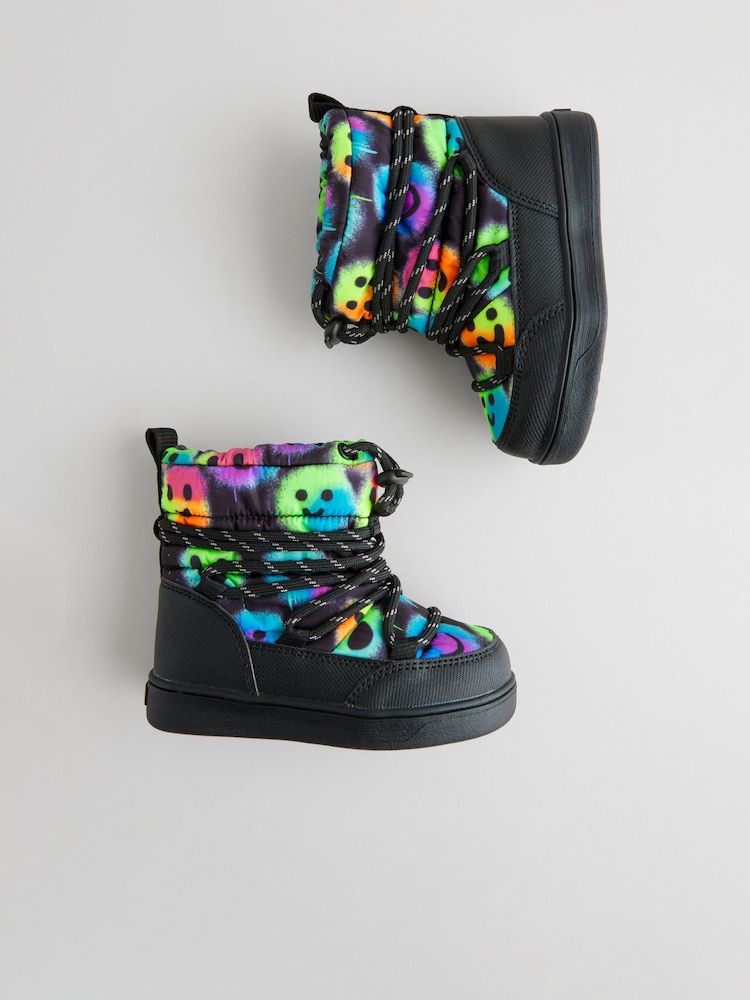 Black Thermal Thinsulate™ Lined Quilted Water Resistant Boots - Image 2 of 7 Black Thermal Thinsulate™ Lined Quilted Water Resistant Boots - Image 2 of 7