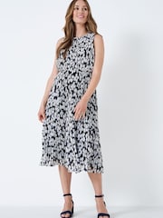 Crew Clothing Company Blue Floral Print Straight Dress - Image 1 of 4