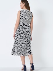 Crew Clothing Company Blue Floral Print Straight Dress - Image 2 of 4