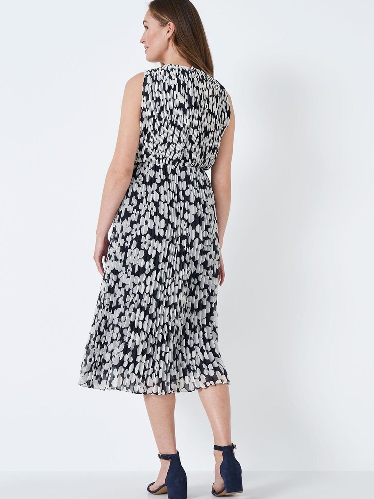 Crew Clothing Company Blue Floral Print Straight Dress - Image 2 of 4 Crew Clothing Company Blue Floral Print Straight Dress - Image 2 of 4
