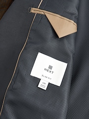 Brown Slim Printed Velvet Jacket - Image 12 of 12