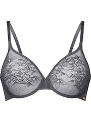 Gossard Charcoal Grey Glossies Lace Bra - Image 9 of 10