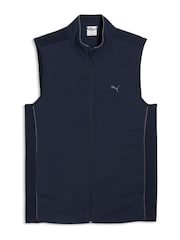 Puma Blue Cloudspun Fleece Hybrid Golf Vest - Image 1 of 2