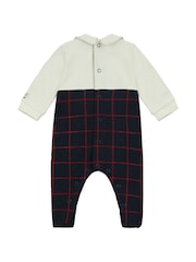 Emile Et Rose Marineblaue 2-in1 Latzhose, rote Karostickerei & Fliege All-In-One​​​​​​​ - Bild 3 von 3