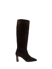 Dunkelbraun - Dune London Stride Knee High Boots - Bild 1 von 5