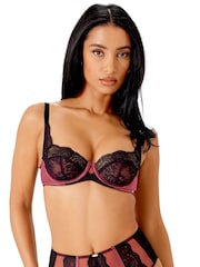 Sujetador rosa balconette sin relleno VIP Confession de Gossard - Imagen 2 de 10