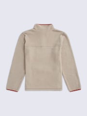 Animal Cream Alfie Borg Contrast Trim Half Zip Fleece - Image 6 of 8