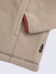 Animal Cream Alfie Borg Contrast Trim Half Zip Fleece - Image 8 of 8