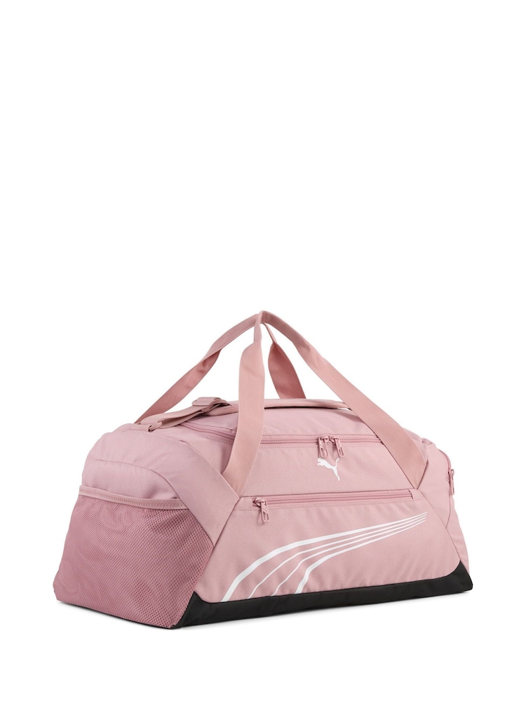 Puma Pink Fundamental Small Sports Bag - Image 2 of 3 Puma Pink Fundamental Small Sports Bag - Image 2 of 3