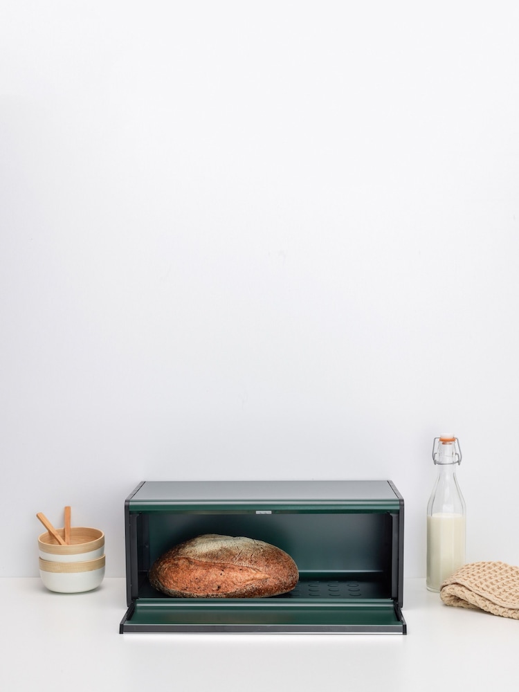 Brabantia Green Fall Front Bread Bin - Image 1 of 4