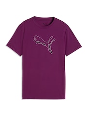 Puma Pink Train All Day Essentials Logo Graphic T-Shirt - Image 4 of 5