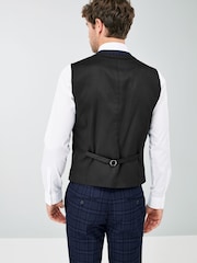 Blue Check Suit: Waistcoat - Image 2 of 7