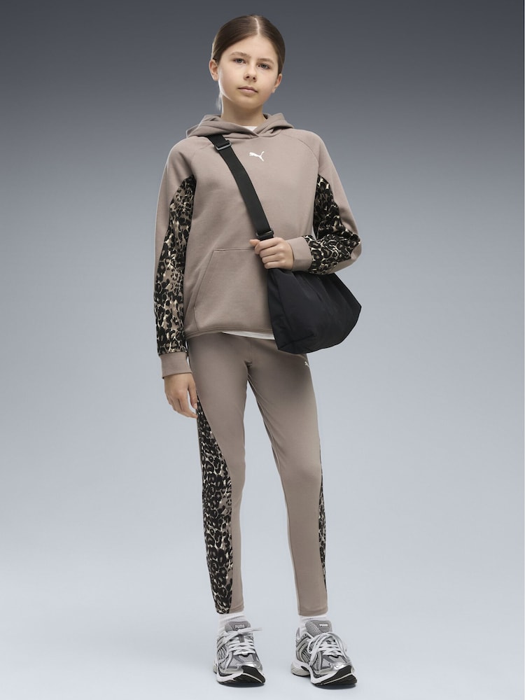 Puma Brown Sport Animal 7/8 Leggings - Image 1 of 5 Puma Brown Sport Animal 7/8 Leggings - Image 1 of 5