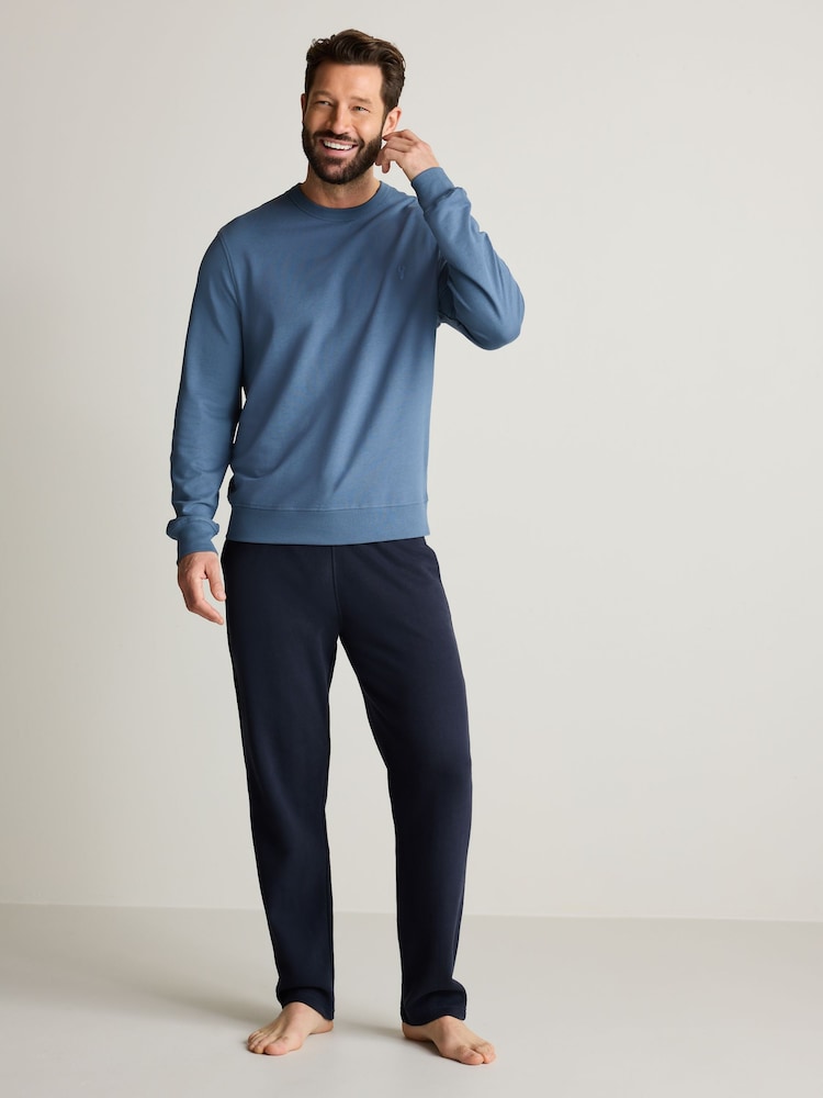 Blue Lightweight Crew Neck Sweatshirt - Image 2 of 8