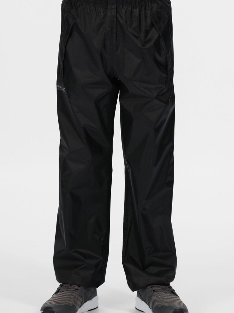 Regatta Black Kids Stormbreak Waterproof Over Trousers - Image 1 of 7
